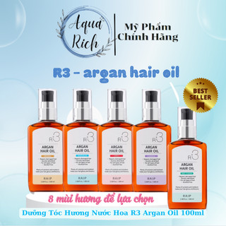 [Mẫu Mới] Dầu Dưỡng Mềm Tóc Argan Raip R3 Argan Hair Oil - 100ml [Xanh - Hồng - Tím - Vàng]