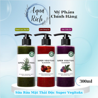 [ĐÃ BÁN TRÊN 4000SP] Sữa Rửa Mặt Rau Củ Quả Thải Độc WB Super Vegitoks 300ML