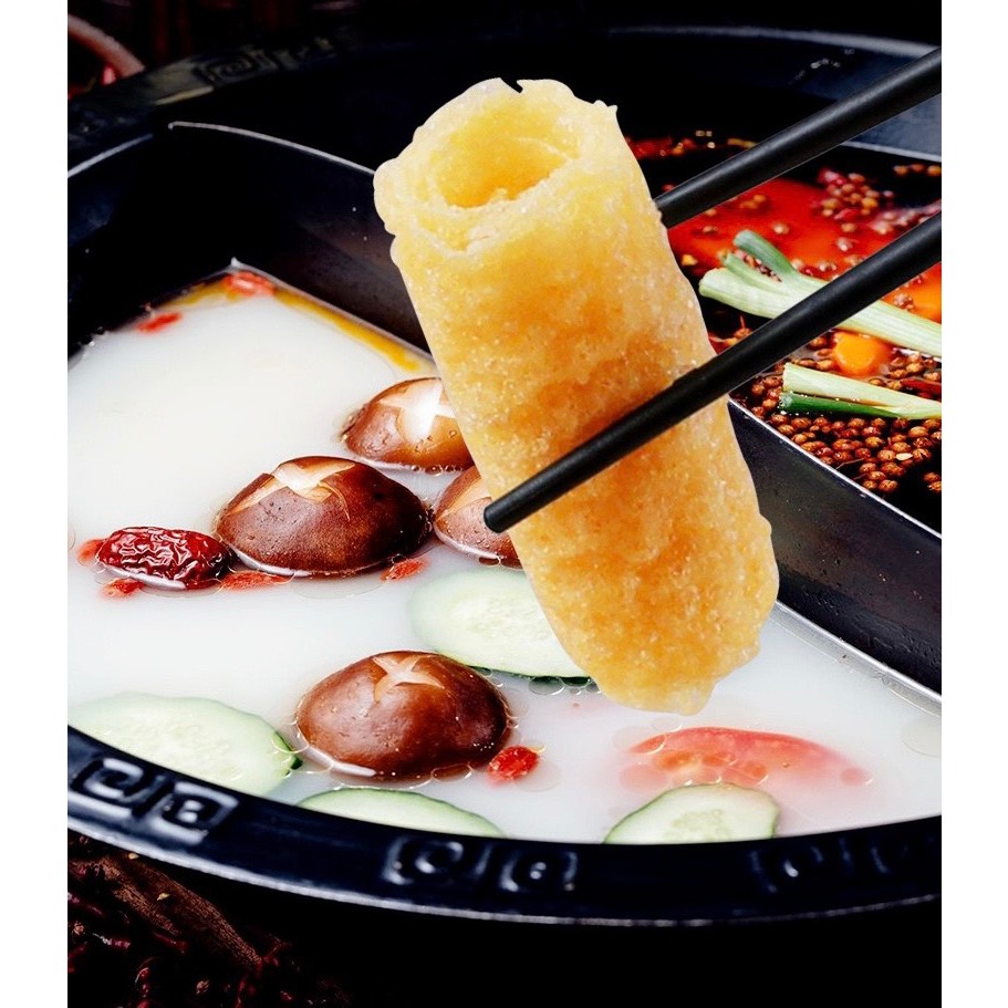 Hủ trúc cuộn ring roll - Tàu hủ ky, váng đậu khô nhúng lẩu siêu ngon - Hansik Kitchen