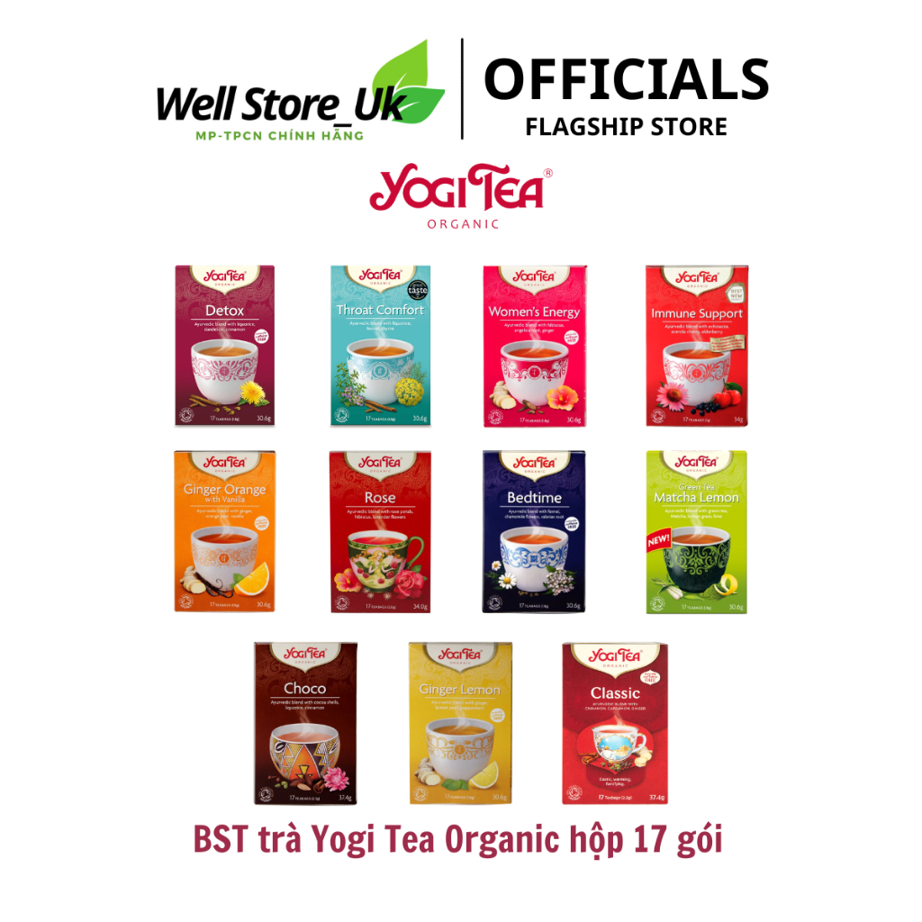 TRÀ THẢO MỘC DETOX YOGI TEA HỮU CƠ