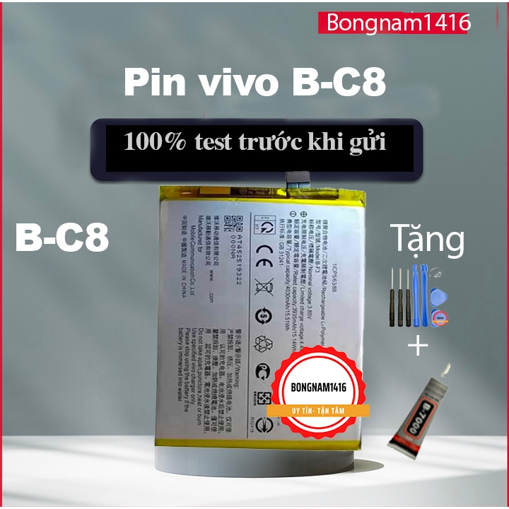 Pin Vivo Y69 (B-C8) tặng bộ sửa và keo dán b7000.