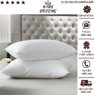 Ruột gối đầu 45x65 ruột gối bông gòn cao cấp kháng khuẩn_không xẹp,không vón cục mềm mại nâng lưu giấc ngủ bảo vệ cổ