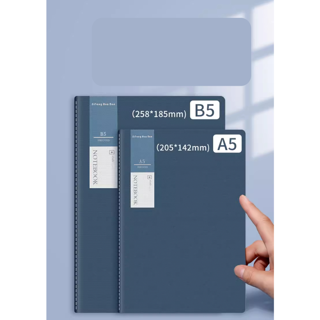 COMBO 5 CUỐN SỔ GÁY KHÂU A5 KẺ NGANG 72 TRANG BÌA TRƠN