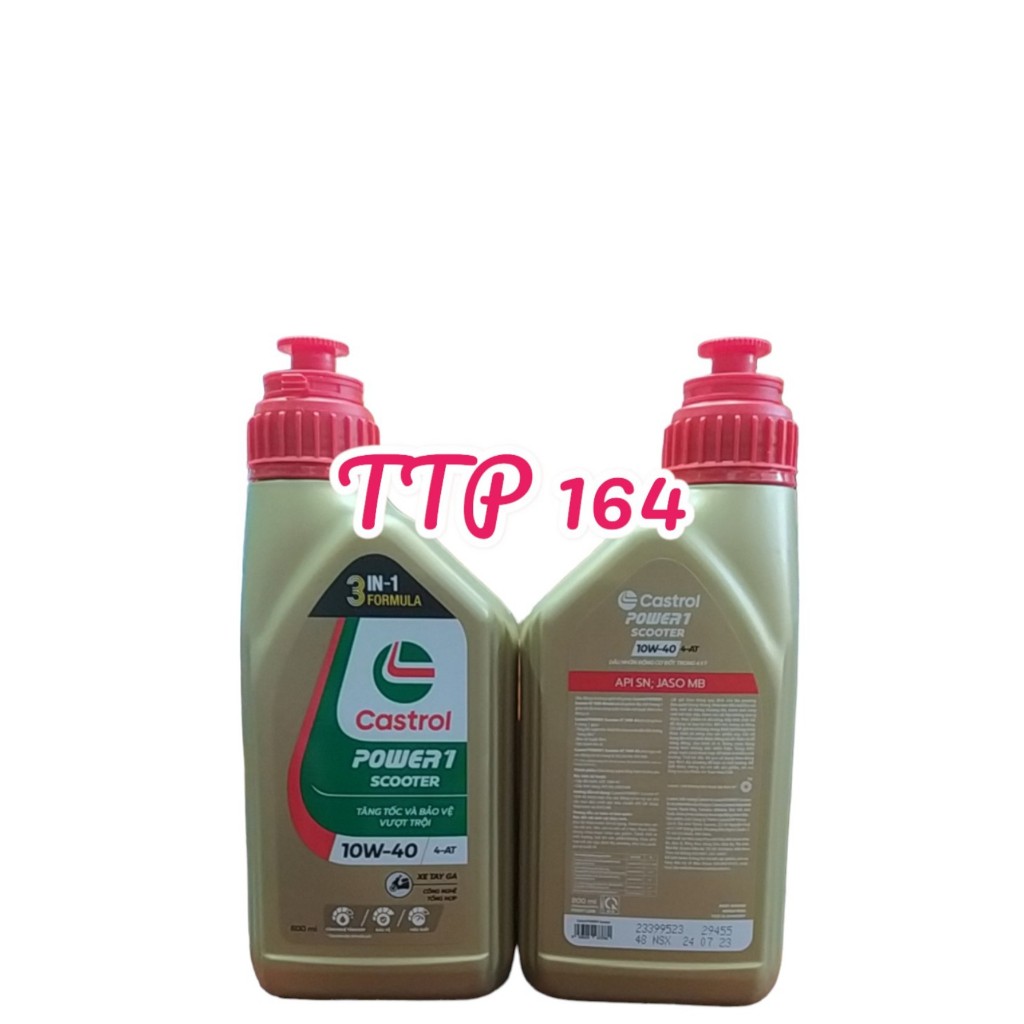 Nhớt castron power 1 scooter 0.8L 10w-40