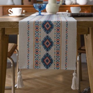 Khăn trải bàn vải dày cao cấp - Table runner sang trọng, cổ điển, phong cách Châu Âu - Khăn trải bàn trà, bàn tiệc