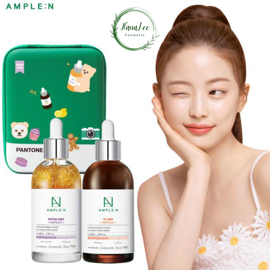 Tinh chất Ample:n Ampoule VC Shot Ampoule dưỡng trắng, chống lão hóa 100ml