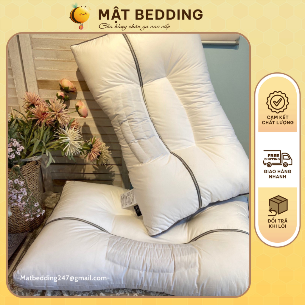 Ruột Gối Massage Premium Chống Đau Mỏi Cổ Vai Gáy Khi Đi Ngủ Mẫu Mã Mới 2023, Quà Tặng Biếu Ý Nghĩa Tới Cha Mẹ