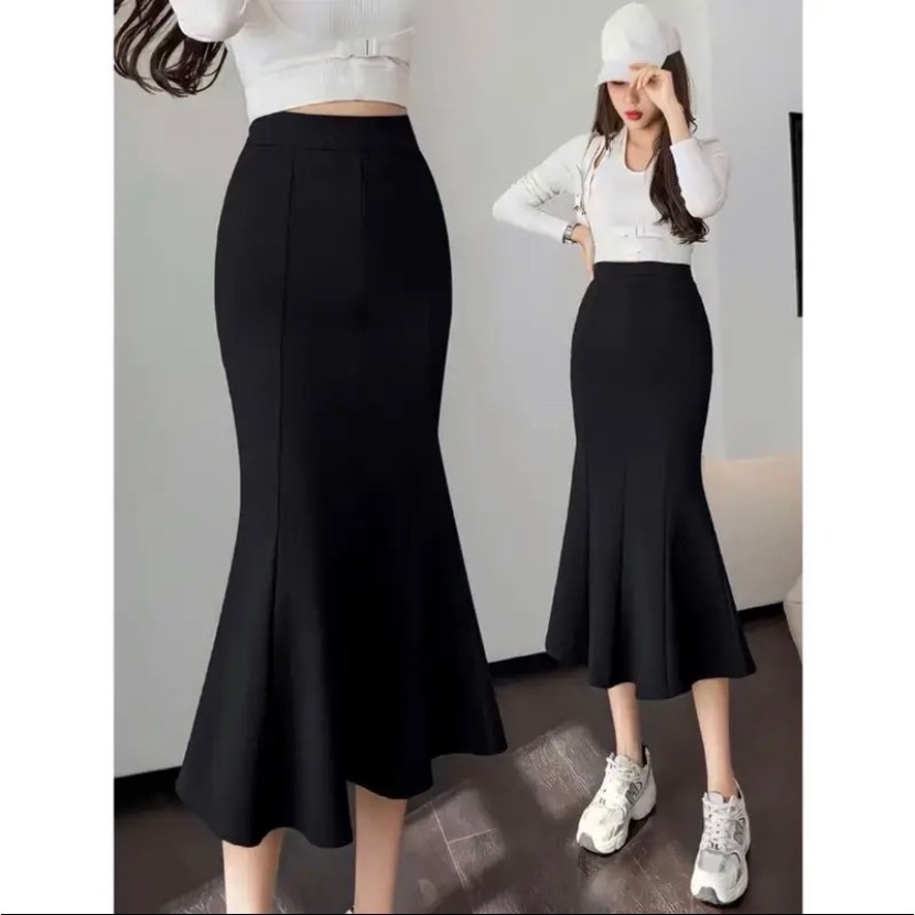 Chân váy đuôi cá vải umi hàn cao cấp ms 517