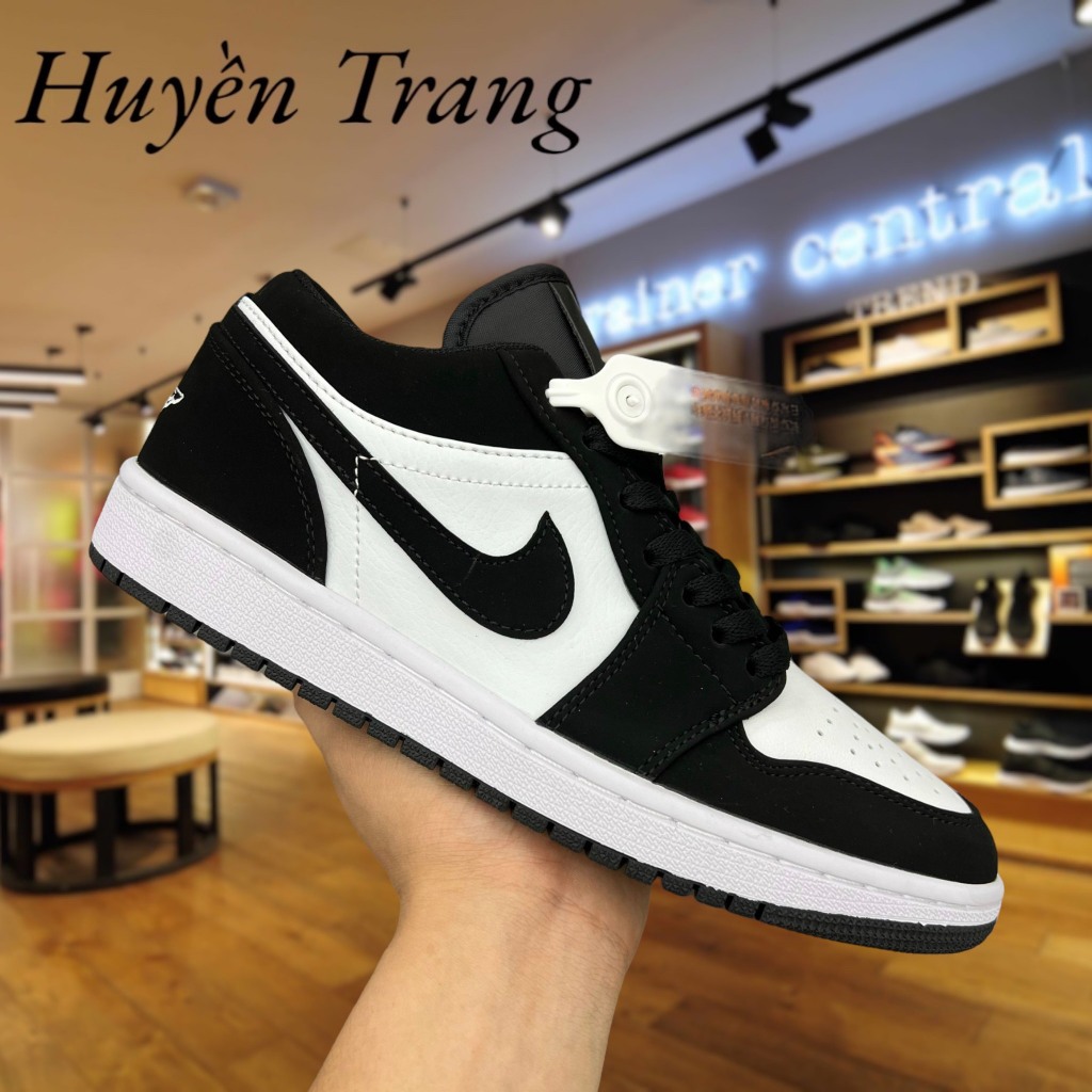 Giày Jordan Panda Màu Đen Trắng, Giày JD1 Low Cổ Thấp Nam Nữ Hàng Đẹp Full Box Bill Dễ Phối Đồ