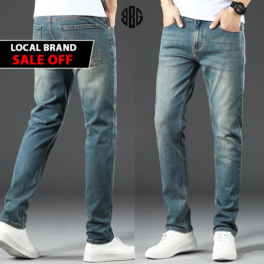 Quần jean nam skinny màu xanh Retro Avocado, quần bò co giãn 4 chiều slimfit chất vải bò cao cấp