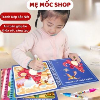 Combo Tranh Tô Màu Ma Thuật Nước Và Tranh Vẽ Viết Tự Xóa Memocshop Đồ Chơi Giáo Dục Giúp Bé Khéo Léo Và Phát Triển