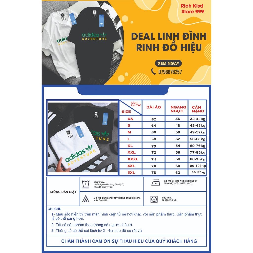 Áo Phông Adidas Chính Hãng - Giá Rẻ - Chất Lượng - Vải 100% Cotton Co Dãn 4 Chiều - Thấm Hút Mồ Hôi Cực Tốt Có Big Size