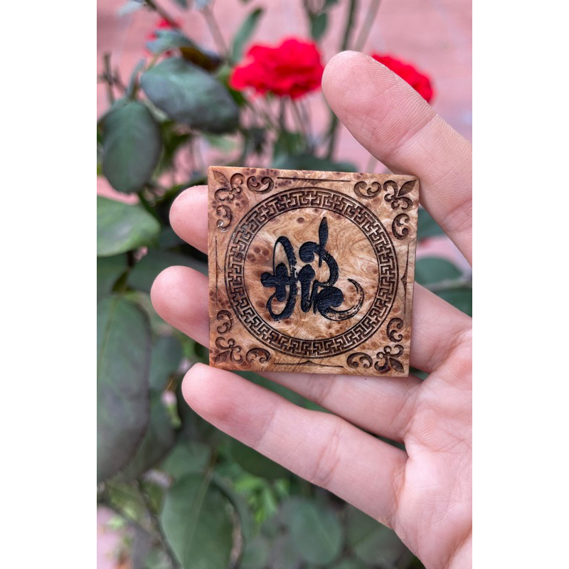 Thẻ gỗ cao cấp may mắn bỏ ví