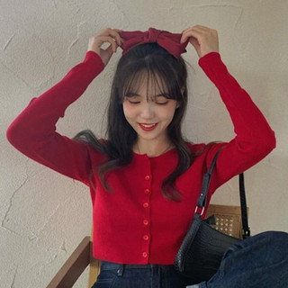 Áo croptop nữ yan ulzzang len tăm nút thật 1hit_unisex