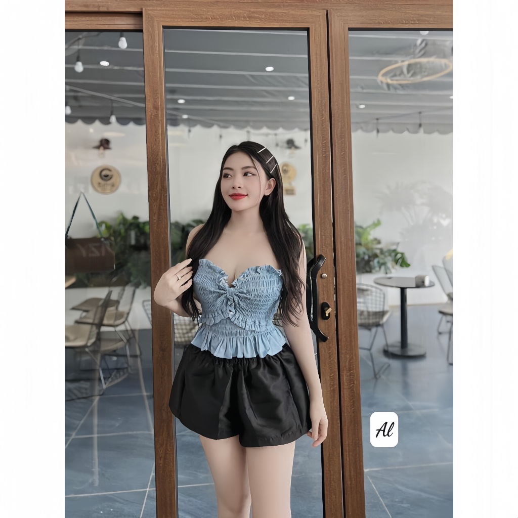 Quần Short Tacta Phồng Lưng Chun Co Dãn Có Túi Q04