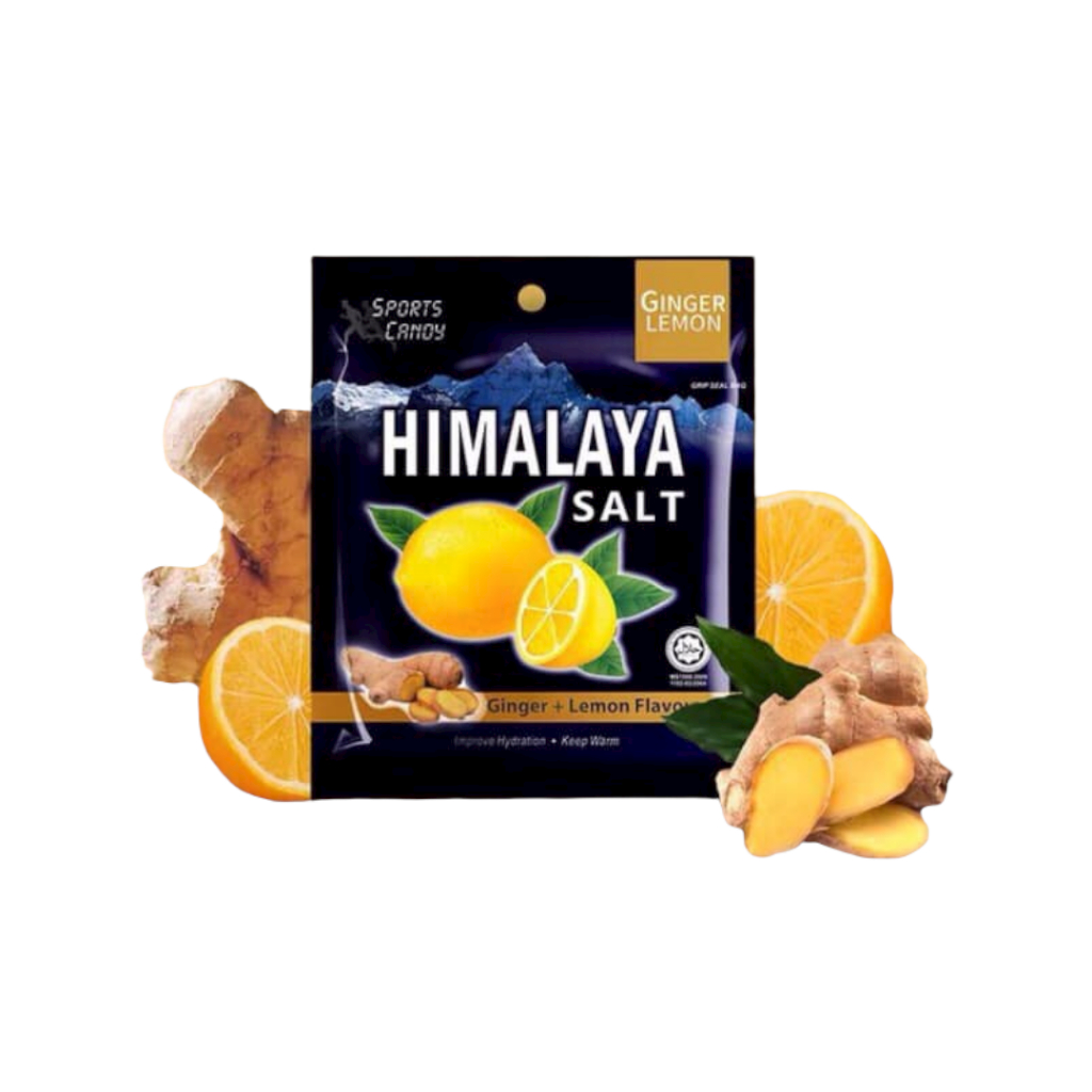 Kẹo chanh muối gừng HIMALAYA SALT Ginger Lemon hộp 12 gói x 6 viên