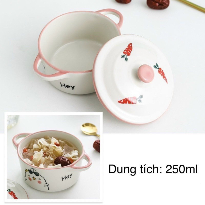 Chén ăn dặm / bát ăn dặm bằng sứ an toàn cho bé