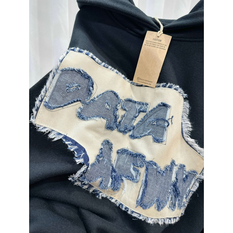 Áo nỉ hoodies dáng rộng thêu đáp xịn xò/ Áo nỉ quảng châu loại 1