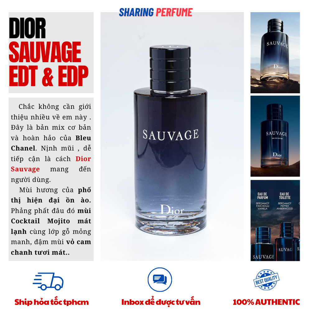 Sharingperfum - nước hoa Dior Sauvage Edp & Edt [ Mẫu thử 1Oml ]