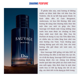 Sharingperfum - nước hoa Dior Sauvage Edp & Edt [ Mẫu thử 1Oml ]