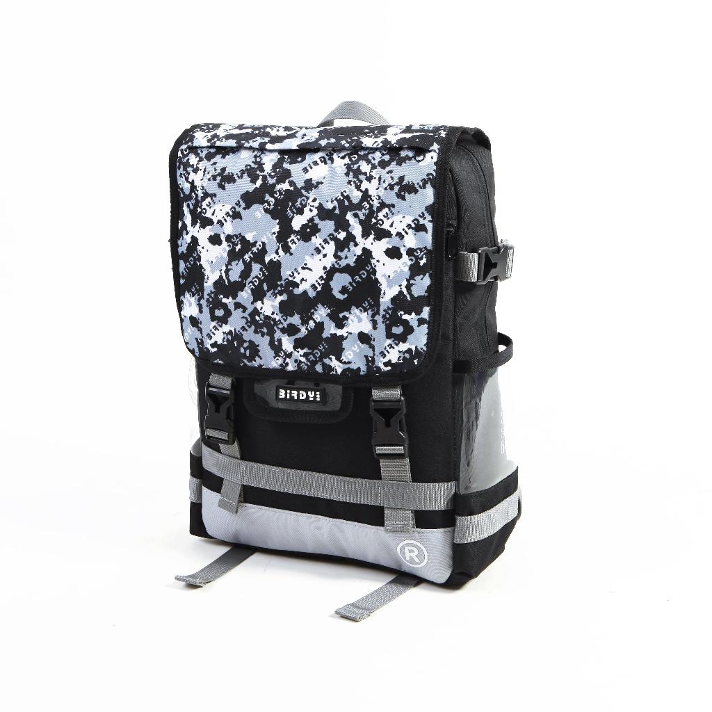 Balo nam đi học thời trang màu đen phối họa tiết camo nam nữ Local Brand BIRDYBAG - BASIC TWO Backpack Unisex