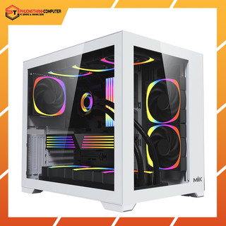Vỏ case máy tính mik lv12 mini elite màu trắng và đen