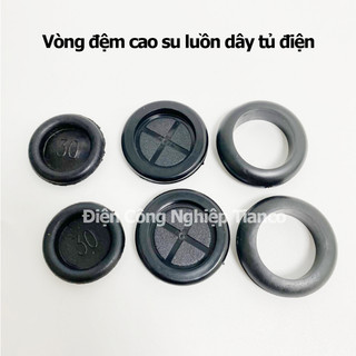 Vòng đệm cao su luồn dây tủ điện các loại Đệm cao su/Ron cao su luồn dây tủ điện từ 12-40mm