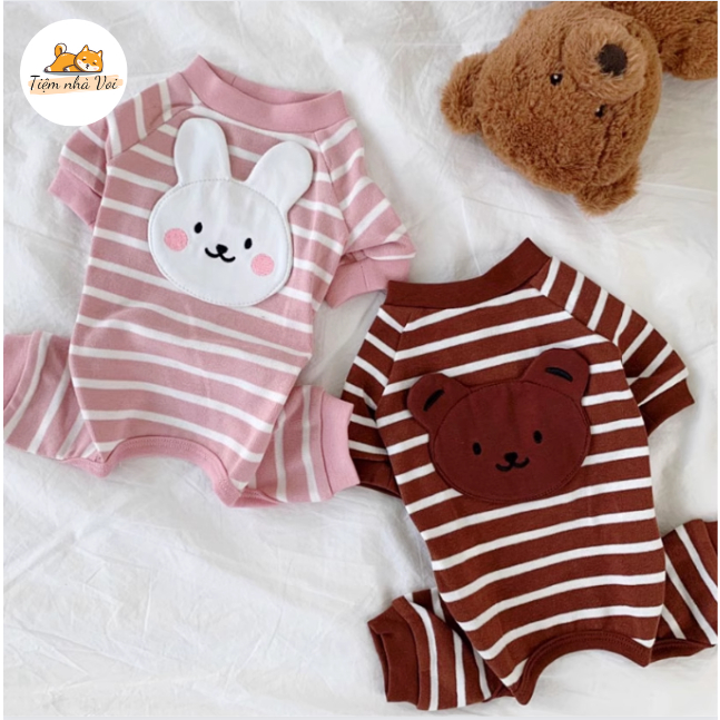 JUM 4 CHÂN GẤU NÂU - THỎ HỒNG ĐÁNG YÊU DỄ THƯƠNG CHO THÚ CƯNG