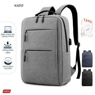 Balo NATO® "Charge - Backpack" Sợi Vải ProMesh/Deluxe Cao Cấp Đựng Laptop 16 Inch Nam Nữ Đẹp Đi Học