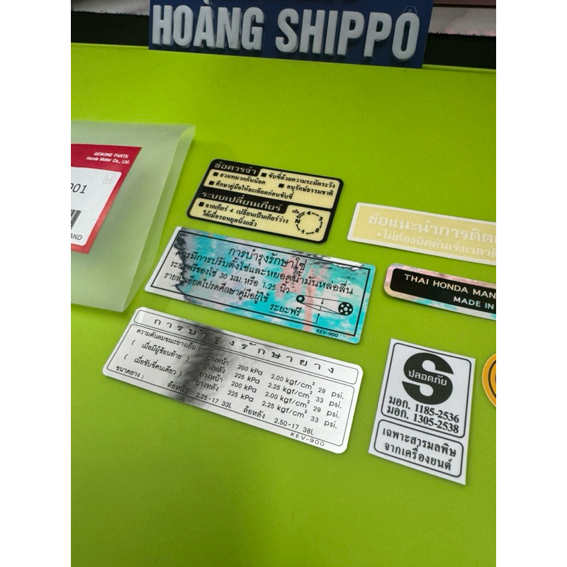 Tem thông số wave dream thái zin / chính hãng