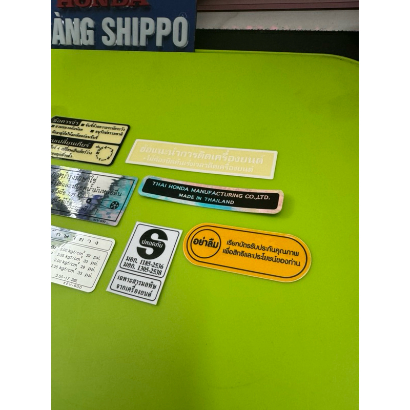 Tem thông số wave dream thái zin / chính hãng