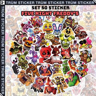 Bộ, set 50 stickers, hình dán game five nights at freddy's - trang trí, decor laptop, cặp sách - trùm stickers 036