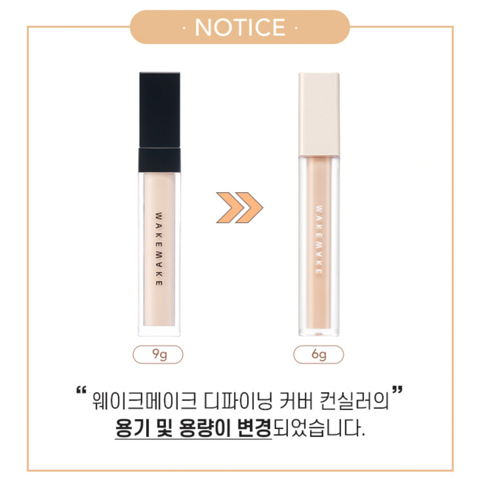 Che khuyết điểm WAKEMAKE Defining Cover Concealer SPF30 PA++ 6g