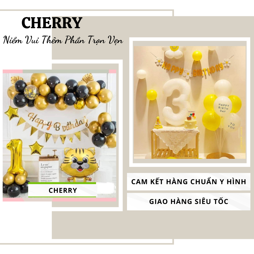 set bóng trang trí có trụ 7 nhánh, trang trí sinh nhật_tiệc tùng_lễ kỉ niệm