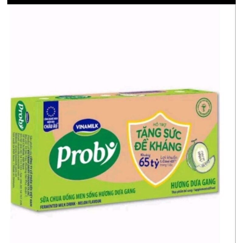 Thùng 10lốc - 50 Chai x 65ml. Sữa Chua Uống men sống Proby Vinamilk. Đủ vị: Có đường, dâu, việt quất, dưa gang, dứa