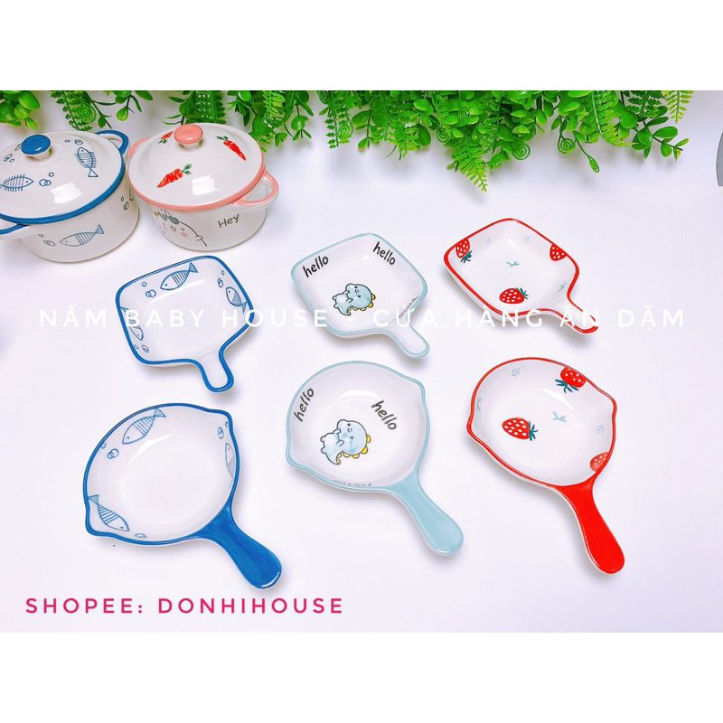 Chén ăn dặm / bát ăn dặm bằng sứ an toàn cho bé