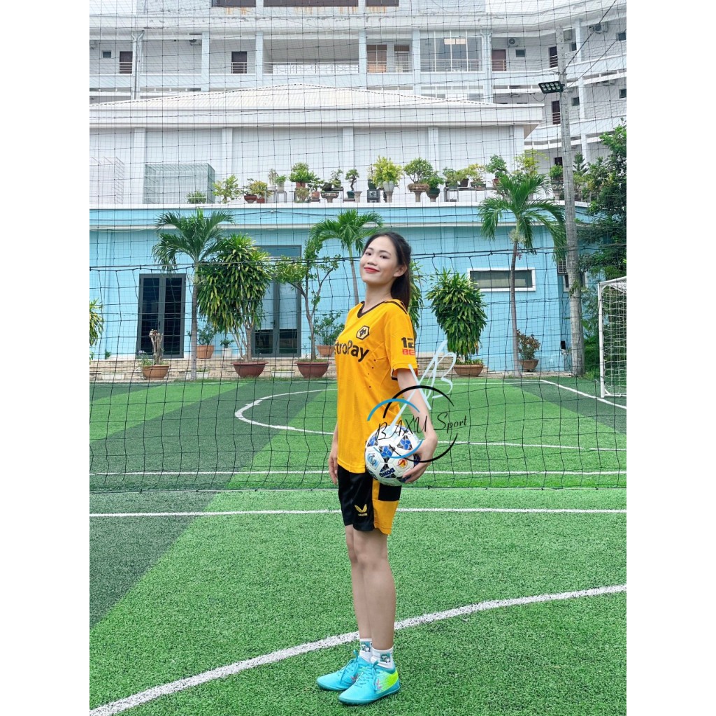 ÁO BÓNG ĐÁ CLB WOLVER THUN XỊN BẢN FULL 2024 - BỘ QUẦN ÁO BÓNG ĐÁ CLB WOLVER CAM SÂN NHÀ 2024