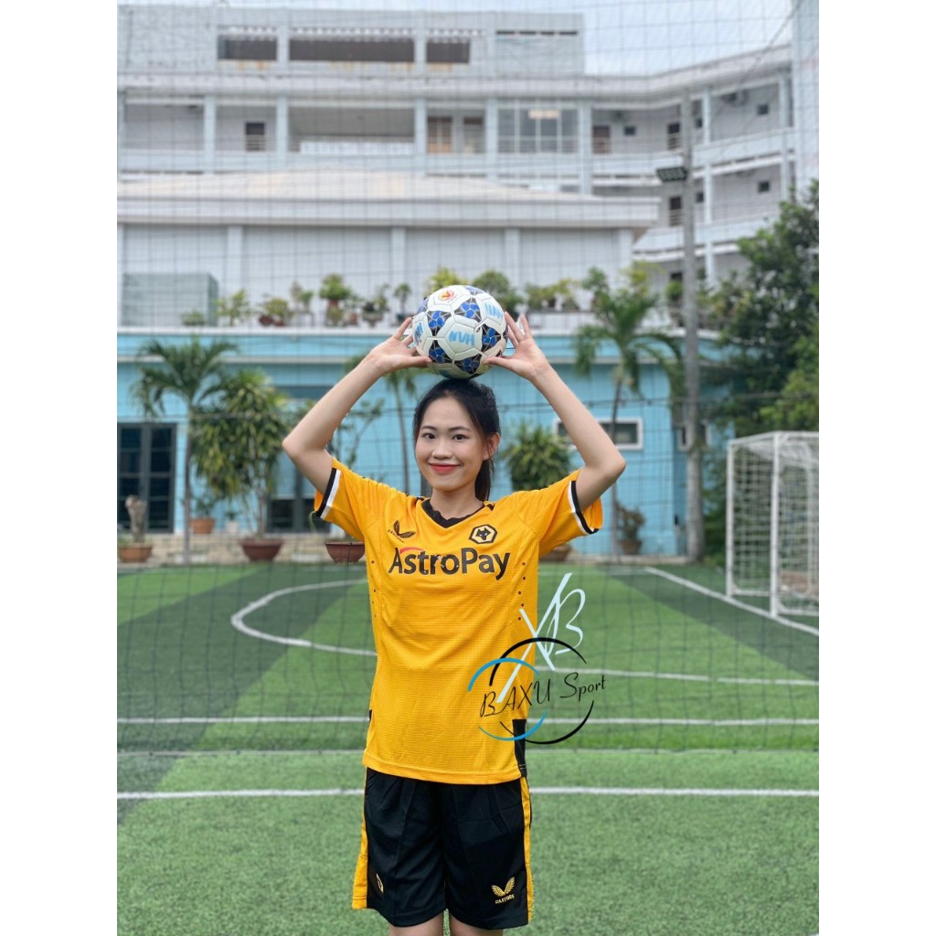 ÁO BÓNG ĐÁ CLB WOLVER THUN XỊN BẢN FULL 2024 - BỘ QUẦN ÁO BÓNG ĐÁ CLB WOLVER CAM SÂN NHÀ 2024