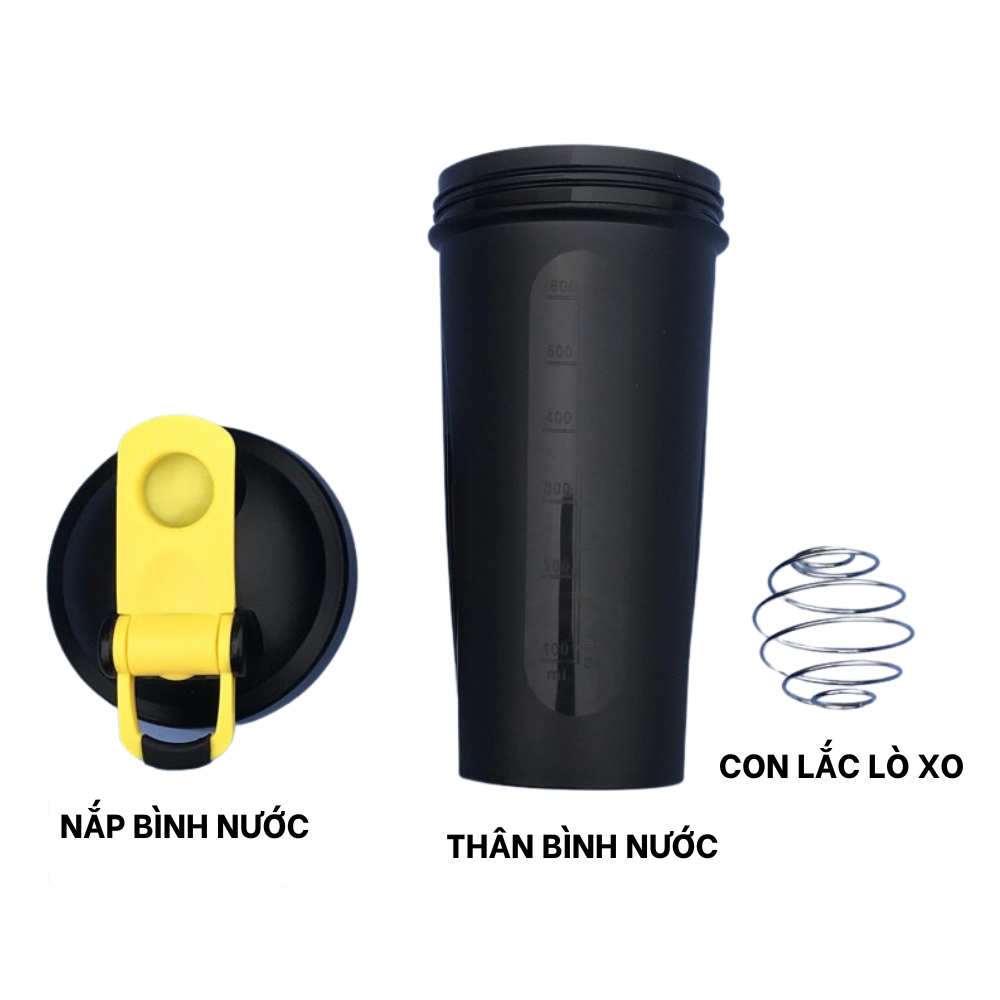 Bình Nước Tập Gym, Thể Thao Có Con Lắc Lò Xò Tiện Lợi Dương Sport BN0004 750ml