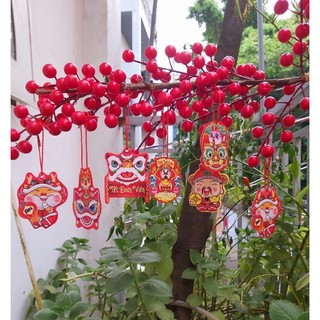 Set 6 Tag treo, dây treo trang trí Tết