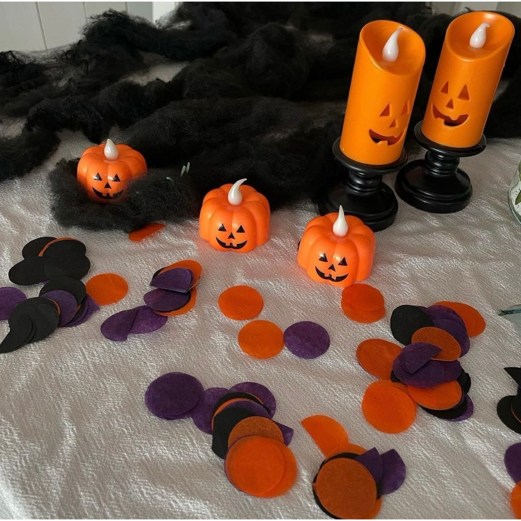 SET 2 NẾN BÍ NGÔ HALLOWEEN CAM
