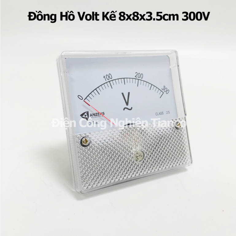 Đồng hồ Vôn kế xoay chiều 8x8x3.5Cm 300V 500V