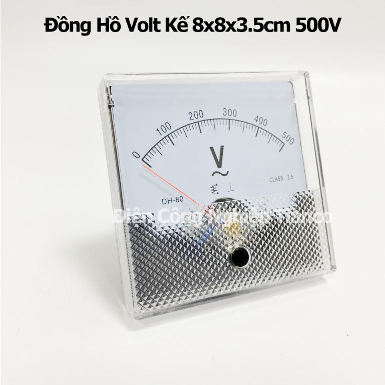 Đồng hồ Vôn kế xoay chiều 8x8x3.5Cm 300V 500V