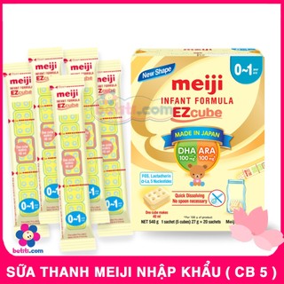 COMBO 5 Thanh Sữa Thanh Meiji 27g - Sữa Meiji Thanh Số 0-1 Nhập Khẩu Nhật