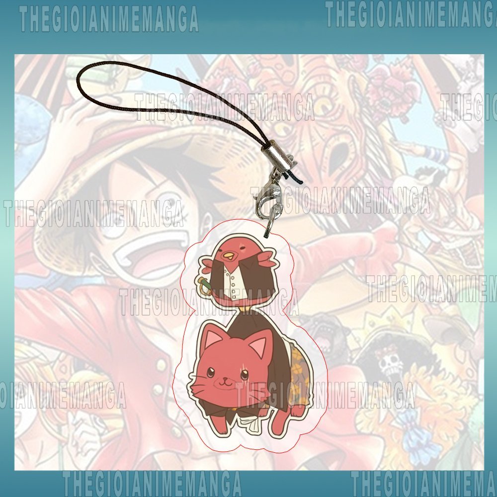 Móc dây treo điện thoại ONE PIECE ver PET anime chibi popsocket griptok mica acrylic treo chìa khóa