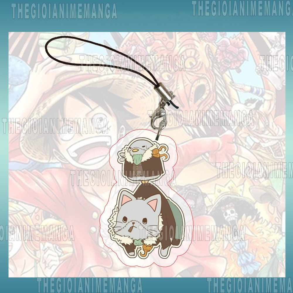 Móc dây treo điện thoại ONE PIECE ver PET anime chibi popsocket griptok mica acrylic treo chìa khóa