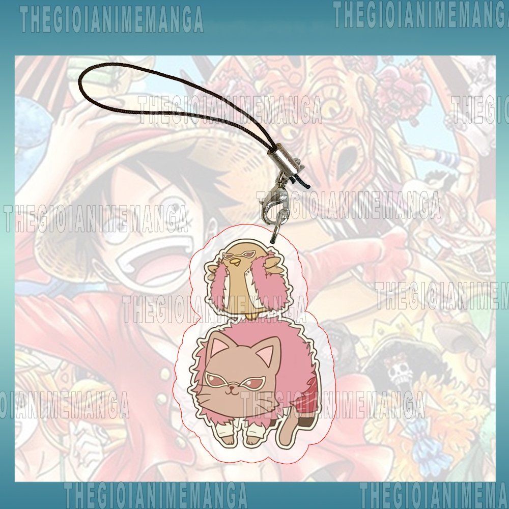 Móc dây treo điện thoại ONE PIECE ver PET anime chibi popsocket griptok mica acrylic treo chìa khóa