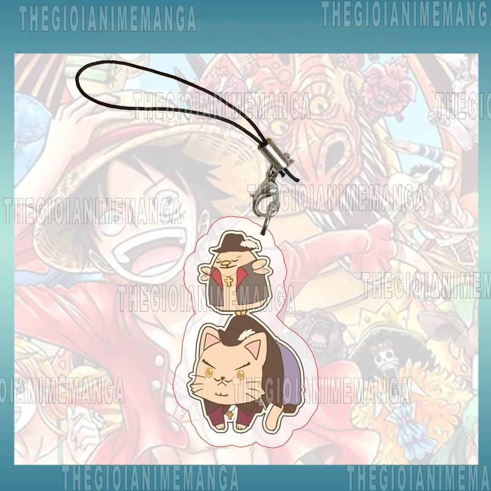 Móc dây treo điện thoại ONE PIECE ver PET anime chibi popsocket griptok mica acrylic treo chìa khóa