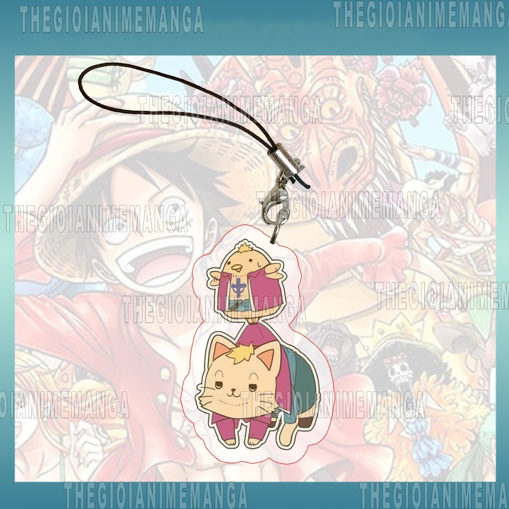 Móc dây treo điện thoại ONE PIECE ver PET anime chibi popsocket griptok mica acrylic treo chìa khóa