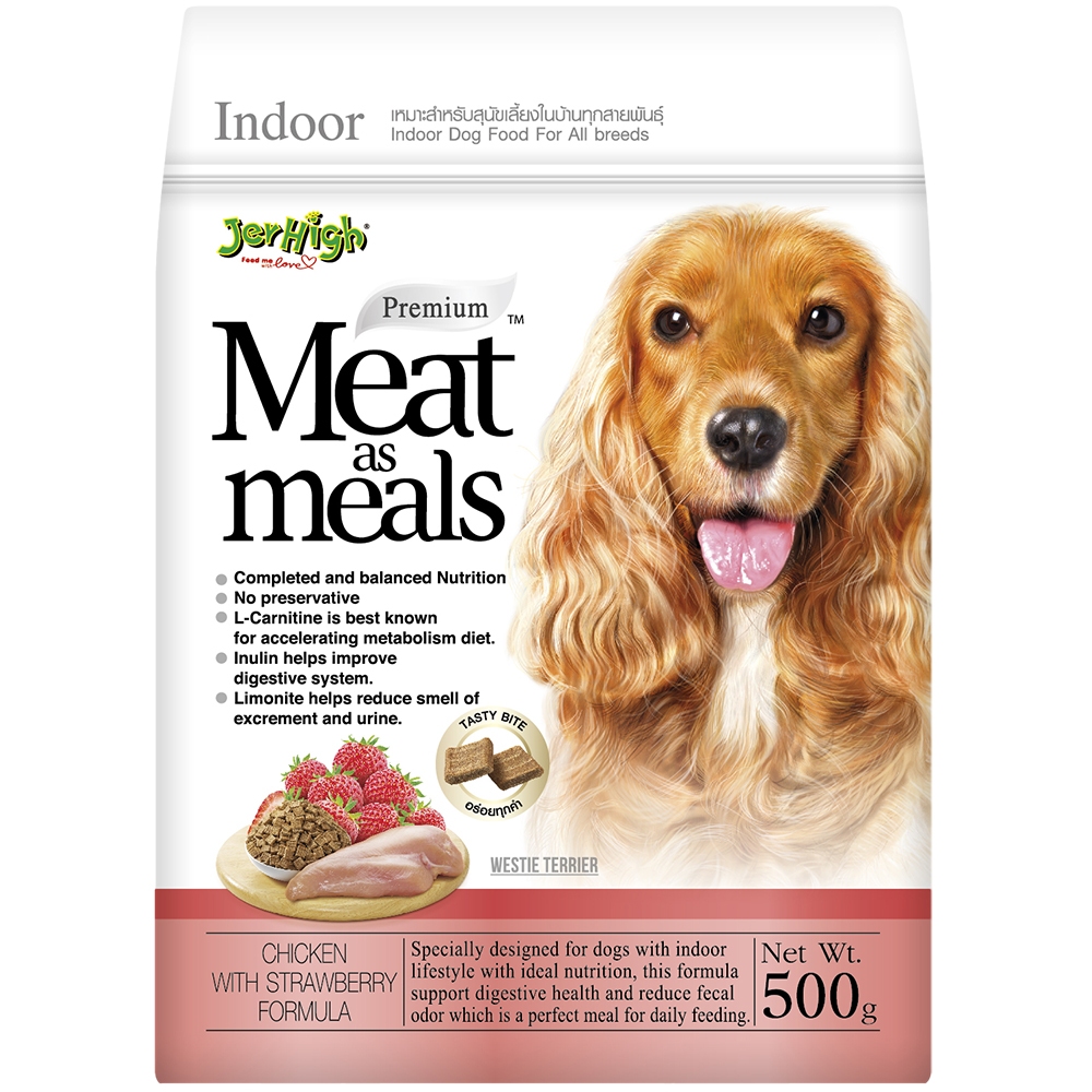 Bánh thưởng chó JerHigh Meat as Meals Beef / Chicken Receipt 500g vị thịt bò / cá hồi